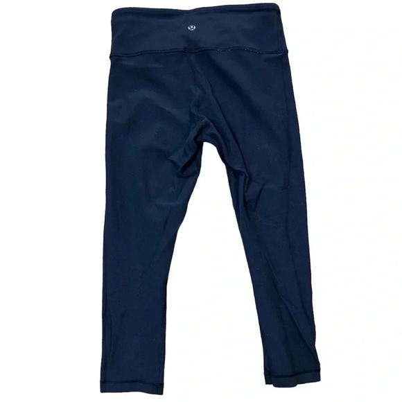 Lululemon Reversible Wunder Under Crop Leggings Black - Picture 9 of 15